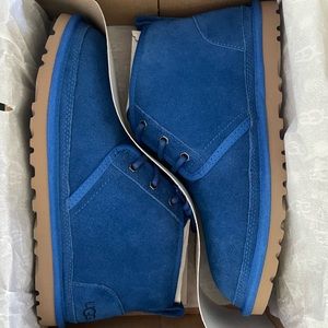 Brand New, Never Worn Royal Blue UGG Neumel Leather Shoes
